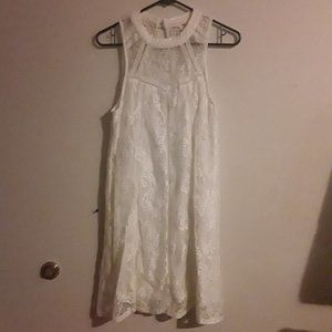 white lace dress